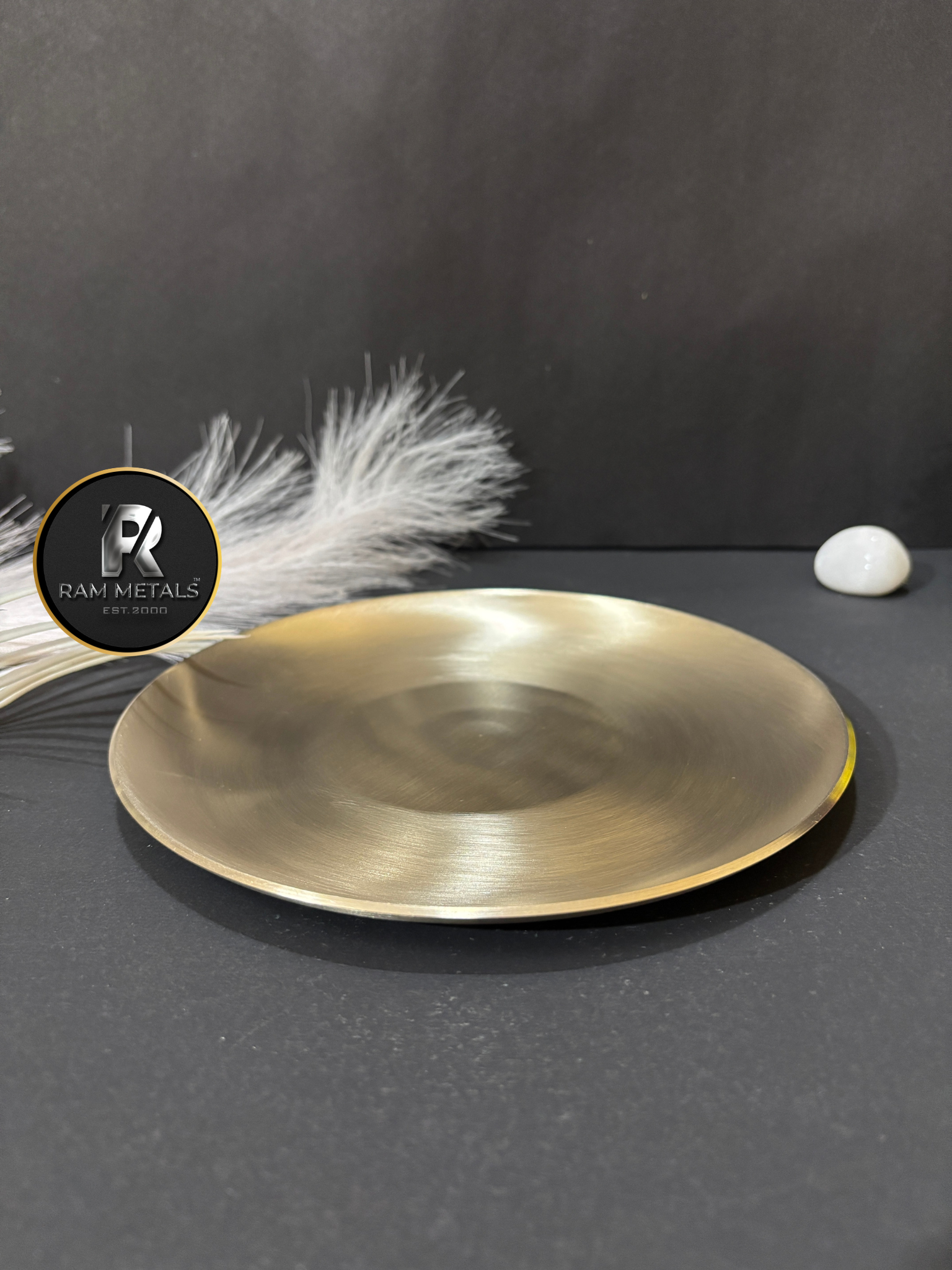 Premium Bronze China Plate - Handcrafted Kansa Dinner Plate Manufacturer in India